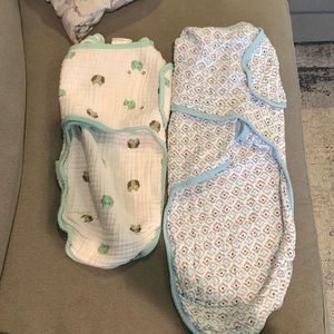 Aden + Anais snap swaddle blankets
